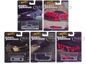 "FAST & FURIOUS" 2024 5-TEILIGES SET J DIECAST AUTOS VON HOT WHEELS HNW46-956 J - Bild 1 von 1