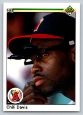 1990  Upper Deck #38 Chili Davis California Angels Baseball