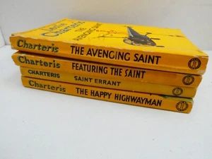 4 PULPS THE SAINT LESLIE CHARTERIS YELLOW JACKETS UNIVERSITY PRESS - Picture 1 of 10