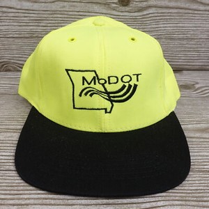 MODOT MISSOURI DEPARTMENT OF TRANSPORTATION SNAPBACK BASEBALL HAT CAP NEON USA