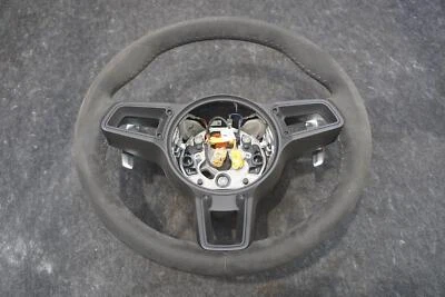 Driver Steering Wheel Sports Alcantara 9P1419091GD Porsche 911 GT3 991.2 2018 - Image 1 of 4