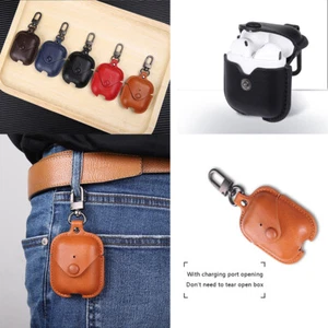 TPU Leather Earphone Protective Simplicity Cover For Airpods Pro Case 123 - Picture 1 of 14
