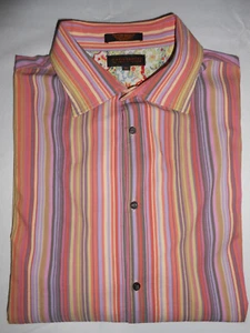 Men's Metrolpolitan  by Lord & Taylor OrangeMulticolor CottonNylon LongSleeve XL - Picture 1 of 21