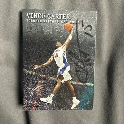 1999-00 #1 Vince Carter In Person Autographed Card Skybox - Image 1 of 3