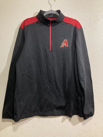 MLB Genuine Merchandise Arizona Diamondbacks Pullover Sweater Men’s XL 1/4 Zip Cover
