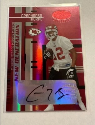 2005 Leaf Certified Materials New Generation #7/25 Craphonso Thorpe Auto RC - Image 1 of 2