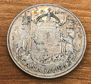 Canada 1947 maple 50 cents - Imagen 1 de 2