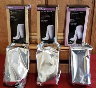Medline Unna-Z Stretch (2) Zinc Paste (1) w/ Calamine Compression Bandage 4"x10  - Image 1 of 4