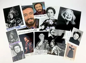 Collection of Signed Opera Photographs: Horne, Alvary, Pavarotti, Scotto, etc. - Picture 1 of 9