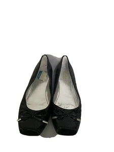 BCBG ADRIAN Damen-Flats schwarz Größe 7 Leder Schlangenmuster - Bild 1 von 5