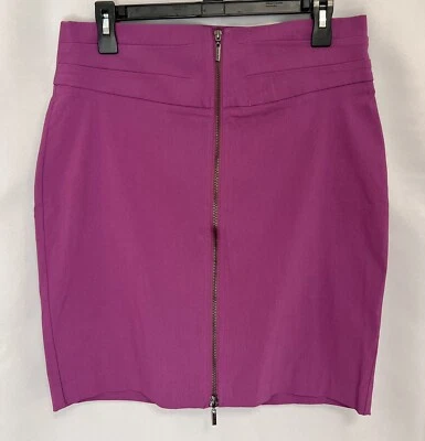 Minifalda lápiz Bisou Bisou Michele Bohbot para mujer púrpura cremallera elástica 14 Foto 1 de 4