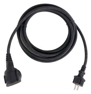 Cavo Prolunga Elettrico 10M con Presa Spina EU Schuko IP44 per Esterni 16A Nero - Foto 1 di 4