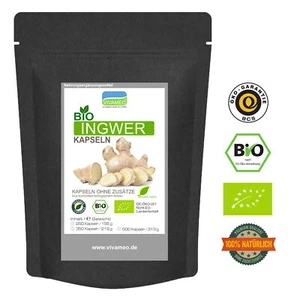 Vivameo ® Bio Ingwer Kapseln à 625 mg ohne Zusätze • Bio Qualität • 250 Kapseln - Bild 1 von 9