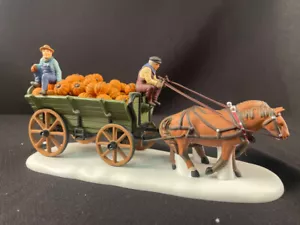"COMO NUEVO Dept 56 Heritage Village Collection ""Harvest Pumpkin Wagon" - Imagen 1 de 2