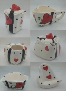 Design Porcelaine Vaisselle Bol Cœur Saint-Valentin Tasse Théière Sugar Bowl - Bild 1 von 28