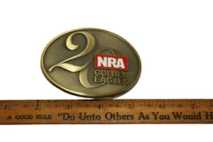 NRA Golden Eagles 20th Anniversary Belt Buckle 2A Second Amendment - Picture 1 of 2