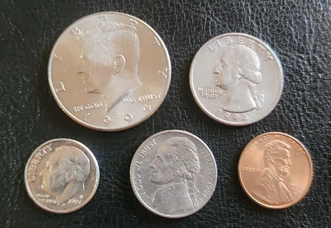 USA 1994 Year Set (5 coins) w/ Kennedy half dollar Cover