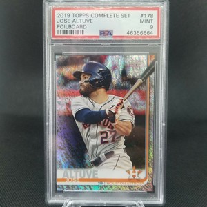 2019 Topps Complete Set 178 Jose Altuve Foilboard PSA 9 Mint 50/162 Low Pop (1) 