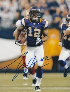 PERCY HARVIN  MINNESOTA VIKINGS   ACTION SIGNED 8x10 - Picture 1 of 1