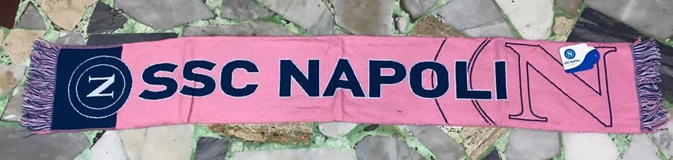 Sciarpa SSC Napoli Rosa Ufficiale  Jacquard - Immagine 1 di 1
