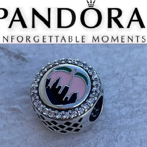 Pandora Atlanta Georgia State Exclusive Peach Sparkling Moments Charm - Picture 1 of 7