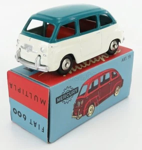 MODELLINO AUTO STATICO MERCURY FIAT 600 MULTIPLA 1958 BIANCO BLU SCALA 1/48 - Foto 1 di 6