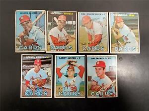 Vtg 1967 Topps 7 Baseball Trading Cards St. Louis Cardinals Ft. Lou Brock + More