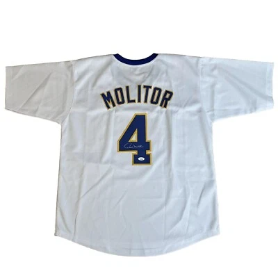 Paul Molitor Signed Milwaukee Brewers Custom Jersey (JSA Authenticated) MLB - Image 1 of 4