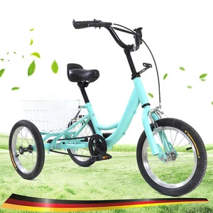 14" Zoll Dreirad Für Kinder 3-Rad Fahrrad 1 Gänge Trike mit Korb - Bild 1 von 12