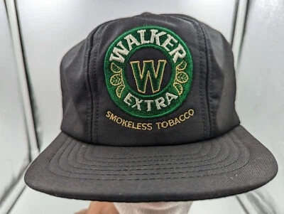 Sombrero de camionero de espuma negra para masticar tabaco extra Walker de colección - Gorra ajustable NUEVO Foto 1 de 4
