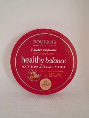 Bourjois Healthy Balance Unifying Powder Shade 55 DARK BEIGE Sealed New Rare x1 - Image 1 of 4