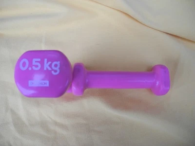 2 HALTERES DOMYOS DECATHLON  0,5KG ROSE TBE - Photo 1/2