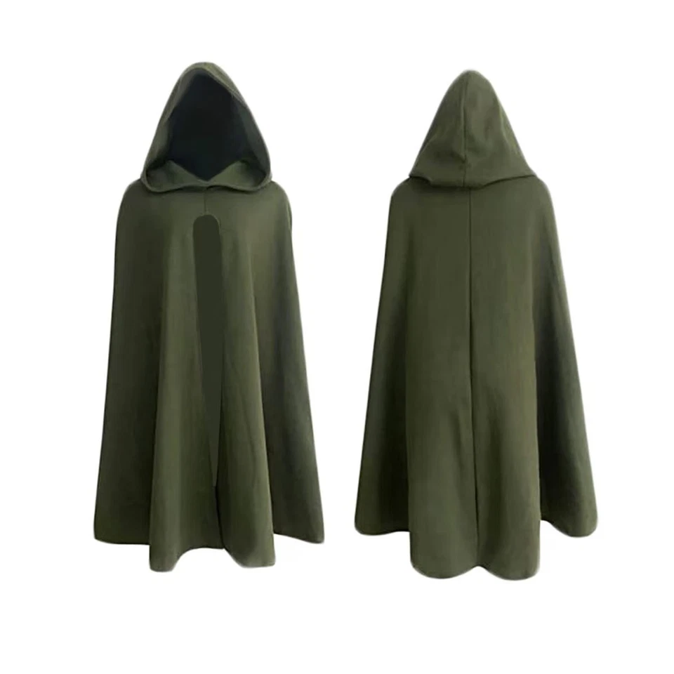 (Imposto Livre) YAIZLBCA Capa Renascentista com Capuz Bruxa Hobbit Medieval - Imagem 1 de 1