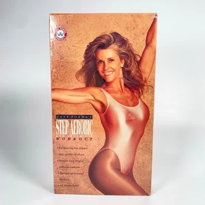 Jane Fonda’s Step Aerobic & Abdominal Workout (1992 1st Release, Sealed VHS) - Picture 1 of 9