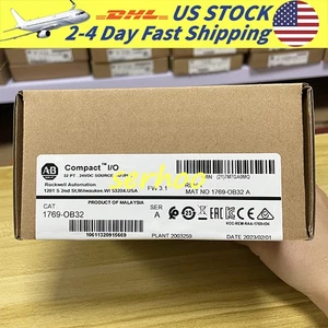 New Sealed Allen-Bradley 1769-OB32 CompactLogix 32 Pt 24VDC D/O Module Fast Ship - Picture 1 of 6