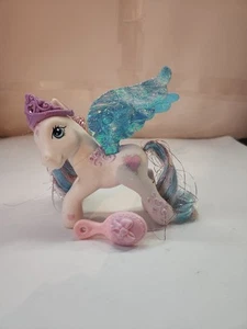 My Little Pony G3 Star Catcher Horse Blue Iridescent Soft Wings MLP Hasbro 2004 - Picture 1 of 9
