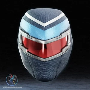 Vigilante Themed Peacemaker Cosplay Helmet Mask Magnet Ready. Unpainted - Picture 1 of 6