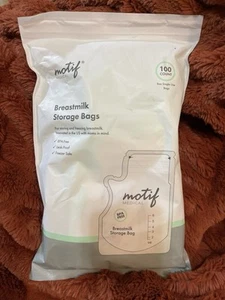 Motif Medical Breast Milk Storage Bags 8oz Single Use Bags 100 count BPA-Free - Picture 1 of 3