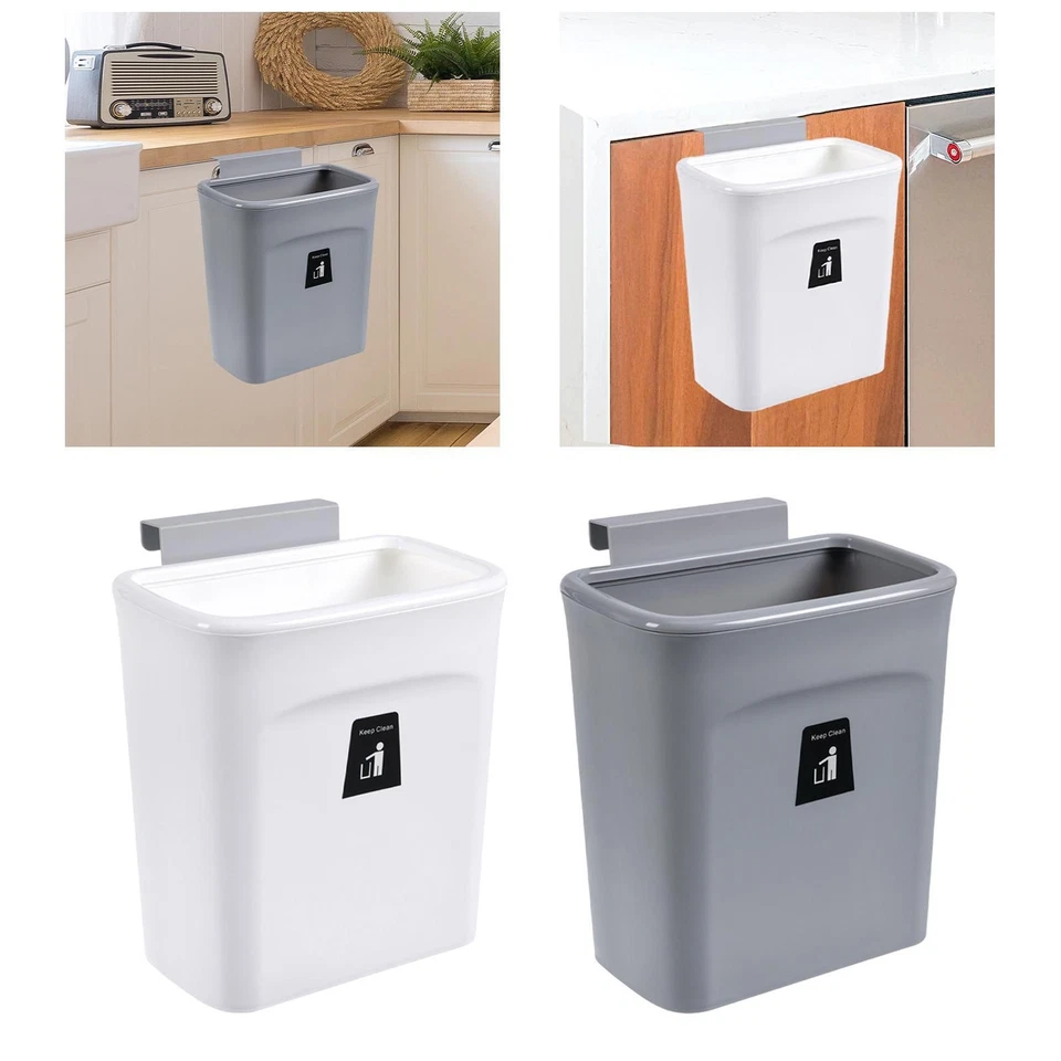 RV Kitchen Trash Bin Small under Sink Garbage Can with Sliding Cover 9L Kitchen - Image 1 of 1