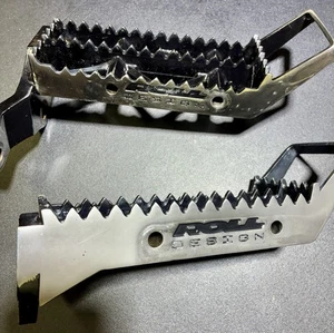 Rare Discontinued Yamaha Banshee 350 IMS Roll Design Pegs Polished Stainless - Picture 1 of 7