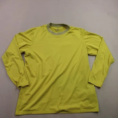Patagonia Shirt Mens Large Long Sleeve Crew Neck Yellow Outdoor Lightweight - Image 1 of 4