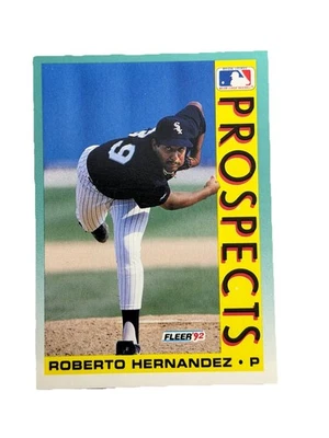 Excelente: Tarjeta coleccionable vintage 1992 Fleer Roberto Hernández Chicago White Sox Foto 1 de 2