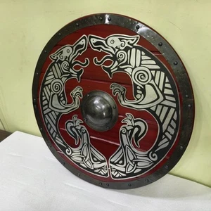 Medieval Dragon Shield, Round Shaped Viking Designer Cosplay Battle Ready Gift - Picture 1 of 11