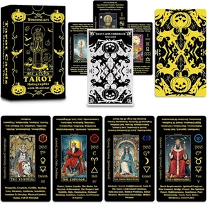 Smoostart schwarze Halloween Stil Tarotkarten mit - Bild 1 von 7