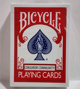 Bicycle Conjuror Community Playing Cards Red Deck NEW Sealed - Picture 1 of 6