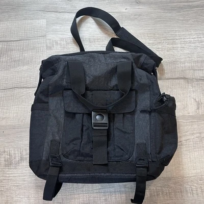 Tommy Bahama Usado en Excelente Condición Negro Nylon Convertible Mochila Bolso Mensajero Viaje Viaje Foto 1 de 4