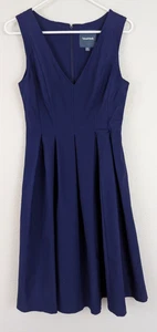 Vestido Modcloth talla M Fit & Flare azul sin mangas elástico mujer 0454 - Imagen 1 de 6
