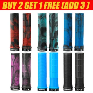 Bicycle Handle Bar Grips Double Lock On For BMX MTB Mountain Bike Cycle Grip AU - Picture 1 of 23
