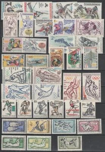 Checoslovaquia 1962-1964+1978 ** nuevo MiNr. 1315-1320, 1377-1382 Sport - Imagen 1 de 1