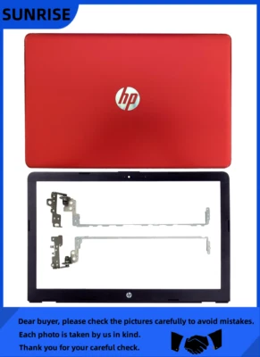 New HP 15-BS234WM 15Z-BW 15T-BS TPN-C130 SeriesLCD Back Lid Cover&Bezel&Hinges - Image 1 of 4